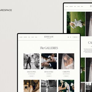 Squarespace-webbmall för fotografer, webbplats för bröllopsfotografer, bröllopsplanerare, fotograf Squarespace-mall 7.1 bild 3