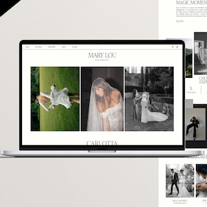 Showit Website Template für Fotografen, Hochzeitsfotograf Website, Hochzeitsplaner, DIY Bild 4