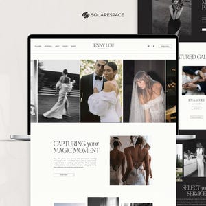 Squarespace-webbmall för fotografer, webbplats för bröllopsfotografer, bröllopsplanerare, fotograf Squarespace-mall 7.1 bild 12