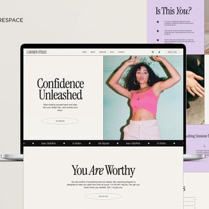 Squarespace Template for Coach, Online Coach, Life Coach, Therapist Website, Squarespace 7.1 Template, Squarespace Website Coach, Courses