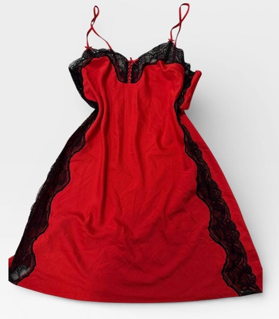 red babydoll slip dress Fifteen Twenty Women's Stacia Babydoll Dress In Cherry With Bright Pink 4F11804