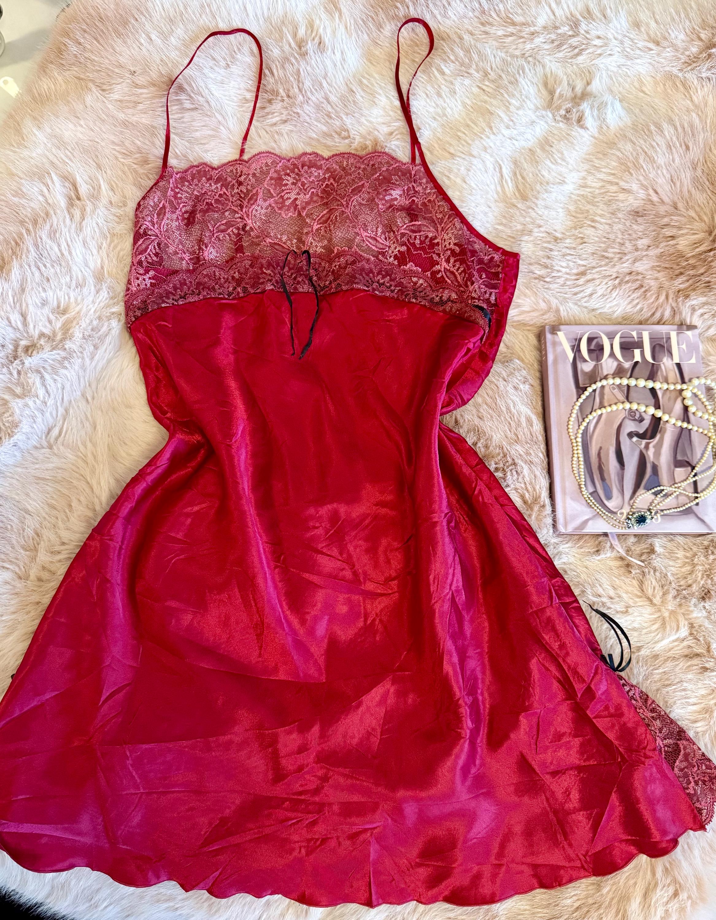 chinese dress ladies Oh La La Cherie Lingerie Candice Red Satin & Lace Bodysuit 51-12112 – The  Bra Genie