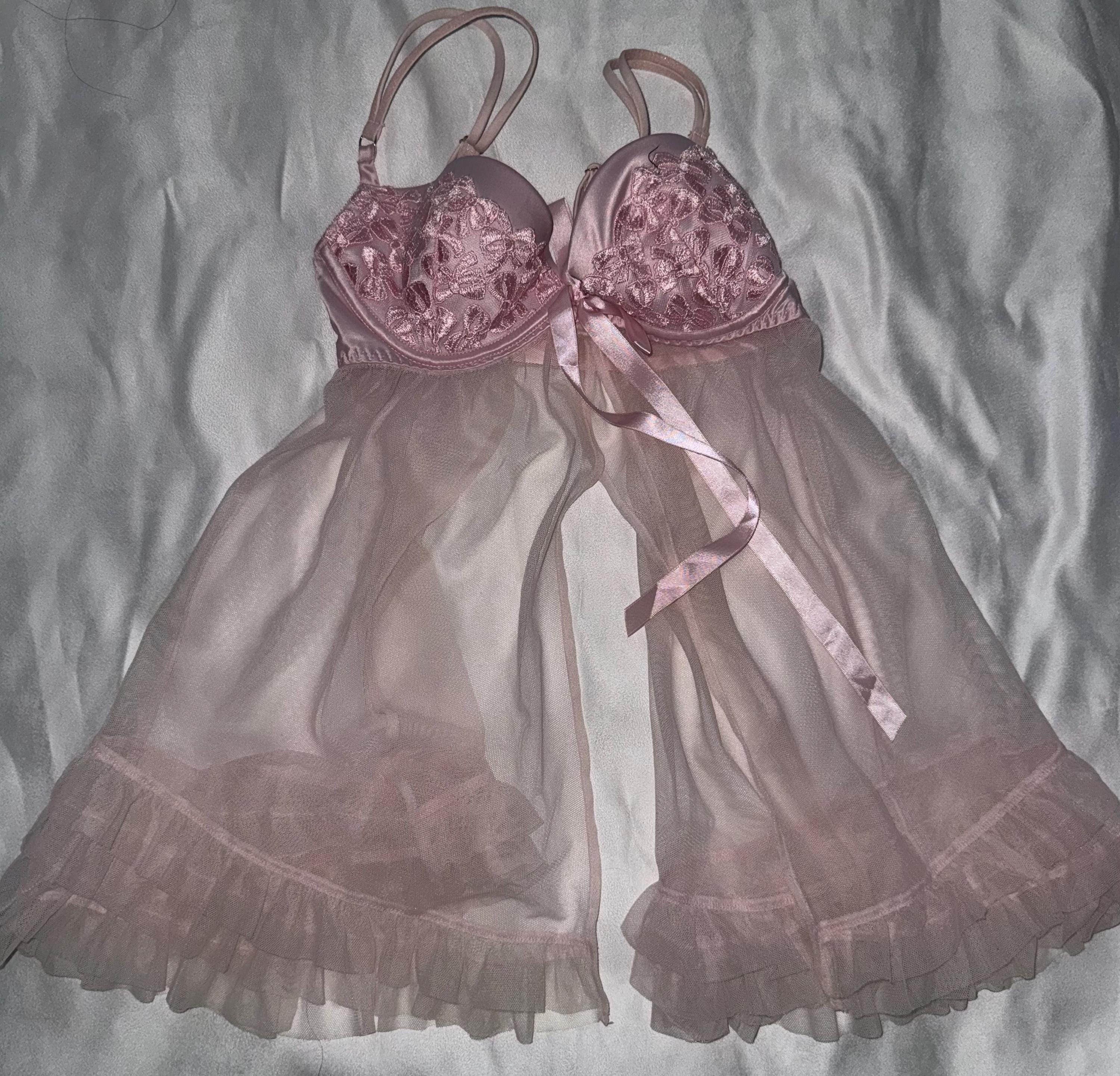 【vintage】ピンク×ホワイトベビードールビスチェ ヴィンテージ 古着 Vintage Victorias Secret Babydoll - Etsy