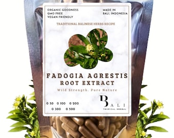 Fadogia agrestis | Root Extract | Organic Herbal Supplement | Vegan, Non-GMO