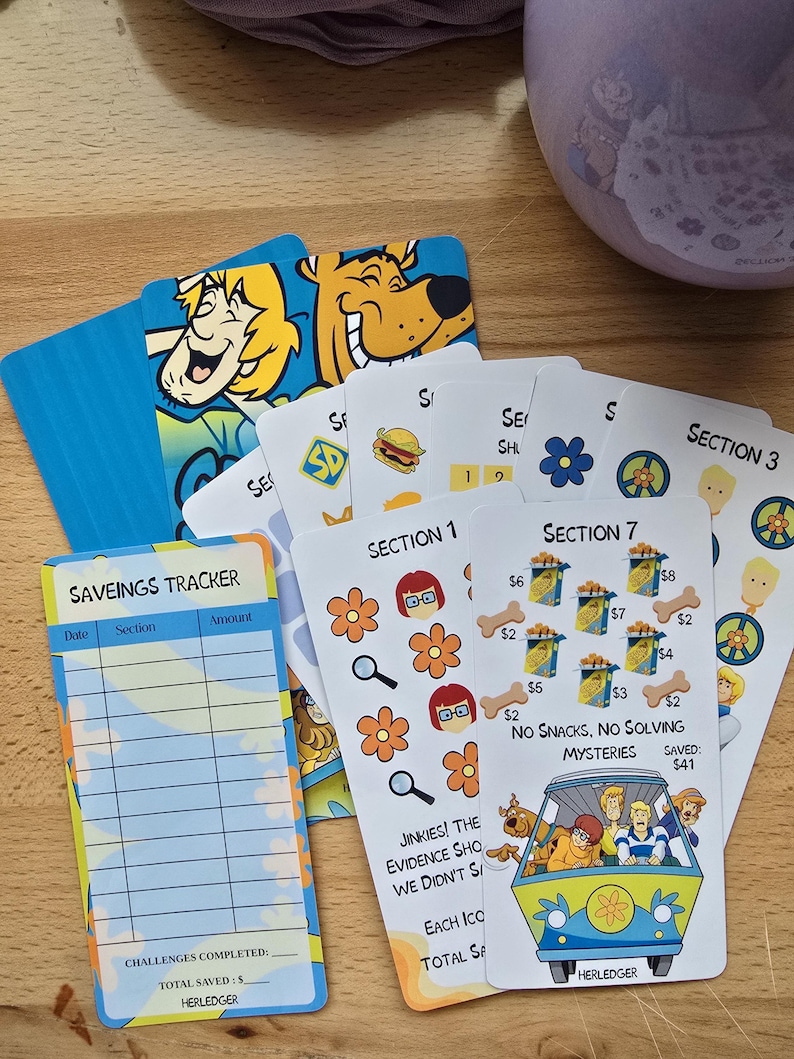 Mystery Gang Savings Challenge Book |Cash Stuffing Challenge Book | Budget Binder Booklet | Mystery Savings Challenge | Physical Product image 3