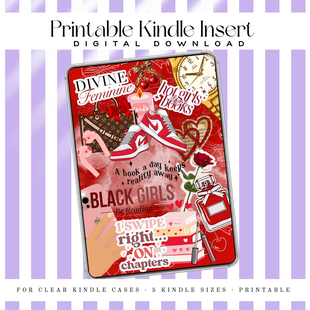 Black Girls Be Reading Spicy Kindle Insert Digital Download | Divine ...