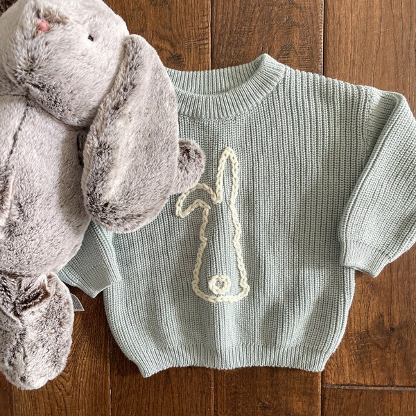 Adorable Bunny Sweater for Babies and Kids | Hand-Stitched Rabbit Design