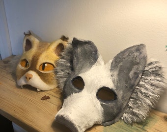 CLOSED- Custom made to order animal mask for therians/cosplay. (READ DESCRIPTION)