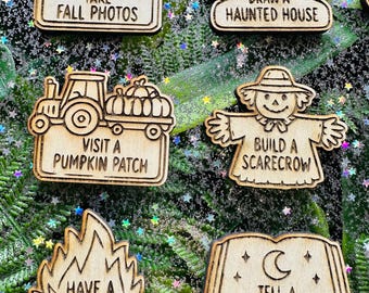 Fall Bucket List Activity Tokens | Family Fall Activities | Wooden Autumn Bucket List | Kids Fall Traditions | Fall Activity Ideas