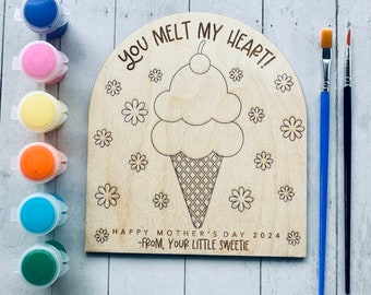 Mothers Day DIY Sign | Mother's Day Drawing Gift | Mother's Day Card from Kids | Gift for Mom | Gift for Mom from Kids | Gift for Grandma