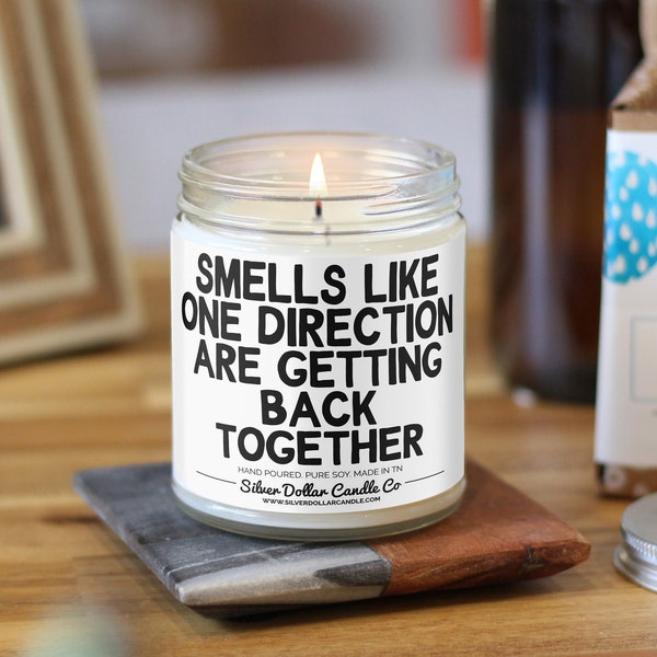 Smells Like One Direction Getting Back Together, Soy Candle, Styles Candle, Celebrity Candle, Harry Styles Fan Gifts, One Direction Candle