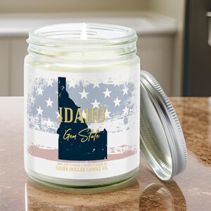 Idaho State Candle | Nostalgia Collection by SD Candle | 9/16oz Soy Candle | Ideal for Housewarming, Homesickness, & State Pride