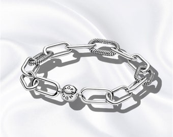 Pandora Me Armbanden - Snake Chain Armband, Past bij Europese bedelarmbanden - S925 Sterling Zilver Handgemaakt dagelijks gebruik, Perfect cadeau