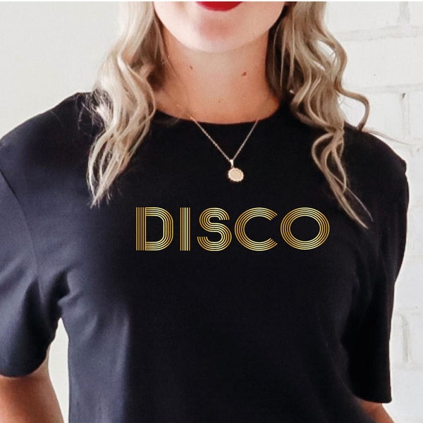 Disco Stripe 70s Shirt WomensDisco Queen T Shirt, Vintage Aesthetic, Unisex Retro Print Shirt, 70s Fashion, 80s Party, Trendy Graphic Tee#21