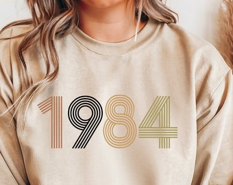 Vintage 1984 Unisex sweatshirt, 1984 sweater, 1974 shirt, 40th Birthday gift shirt, Born in 1984 shirt, 40th Birthday present for him her#3