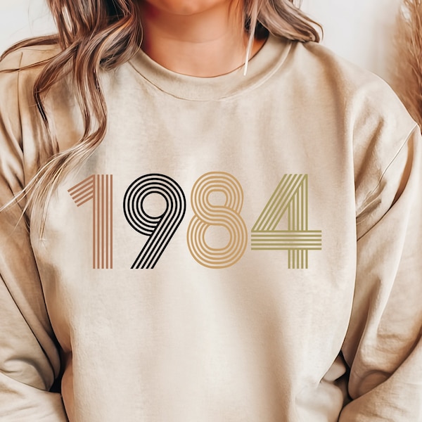 Vintage 1984 Unisex sweatshirt, 1984 sweater, 1974 shirt, 40th Birthday gift shirt, Born in 1984 shirt, 40th Birthday present for him her#3