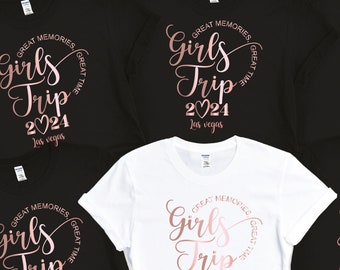 Girls Trip Shirts, Girls Trip 2024,  Ladies Girls Trip SHIRT, Custom Year T-shirt, Funny Hen Party Holiday Tops Birthday Gift Top 2024#42