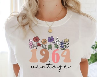 60th Birthday Tshirt,1964 Vintage Birthday Shirt, 60th Birthday Gifts for womenVintage Birthday gift shirt 2024 Birthday Gift for HIM,HER#22