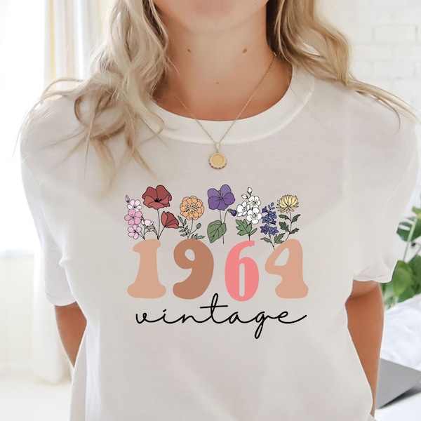 60th Birthday Tshirt,1964 Vintage Birthday Shirt, 60th Birthday Gifts for womenVintage Birthday gift shirt 2024 Birthday Gift for HIM,HER#22