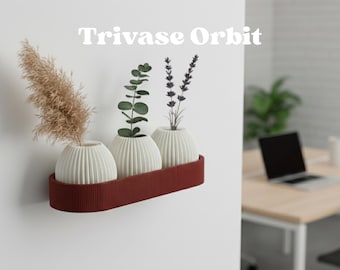 Trivase Orbit vase by GES | 3D vase | sustainable | spherical vase | decorative vase | flower vase | dried flower vase | minimalist | stylish