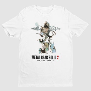 Metal Gear Solid 2 Son of Liberty Key Art 01 Premium Unisex T Shirt | Exclusive Design | Gifts for Him, Her, MGS Fans, Gamers and Collectors