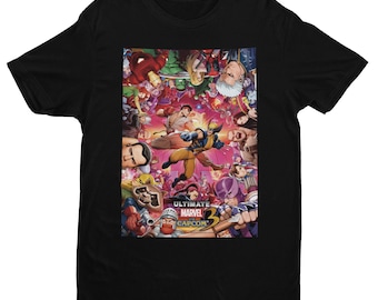 マーヴル・スーパーヒーローズ Tシャツ Lサイズ CAPCOM ビンテージ Retro Marvel vs Capcom 3 T-shirt (XS) | Mercari