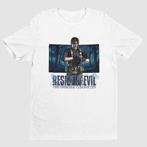 Leon Resident Evil T-Shirt: The Darkside Chronicles Vintage Design