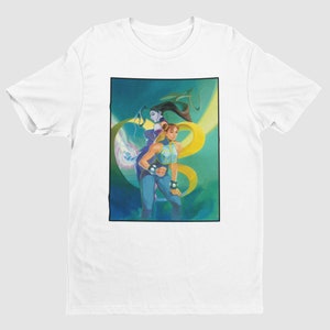 Street Fighter Alpha Chun li and Rose Key Art Premium Unisex T-shirt | Gifts for Him, Her, Street Fighter Fans and Collectors