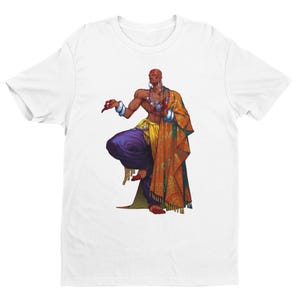 Dhalsim Music Fighter Premium Unisex T-shirt | Street Fighter | Gifts for Him, Her, Arcade Fighting Game Fans and Collectors