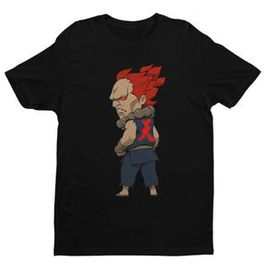 Chibi Akuma Gouki Ultra SF4 Premium Unisex T-shirt | Character Art | Gifts for Him, Her, Game Collectors and Arcade Game Fans