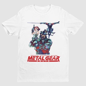 Metal Gear Solid: Tactical Espionage Action Key Art Premium Unisex T Shirt | Exclusive Design | Gifts for Him, Her, Gamers and Collectors