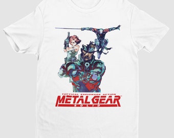 Metal Gear Solid: Tactical Espionage Action Key Art Premium Unisex T Shirt | Exclusive Design | Gifts for Him, Her, Gamers and Collectors