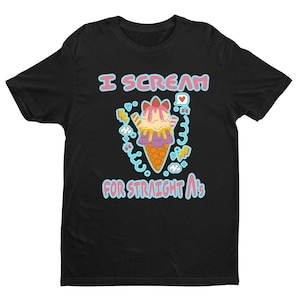 I Scream For Straight T-shirt, Ice Cream Tee, Ice Cream Shirts, Vintage Ice Cream, Summer Shirt, Vacation Shirt, Ice Cream Gift