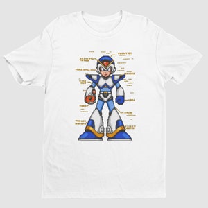 Mega Boy X Fully Upgraded Armor Premium Unisex T-shirt | Gifts for Him, Her, Video Game Lovers and Collectors