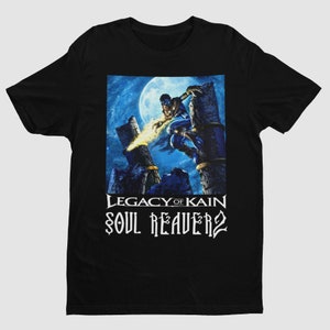Kain Reaver II Key Art Premium Unisex T Shirt | Legacy of Kain Soul Reaver 2 | Gifts for Him, Her, MGS Fans, Gamers, and Collectors