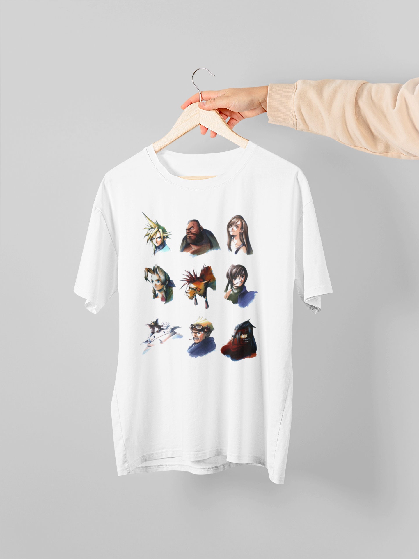 Final Fantasy VII Characters T-shirt | 1997 OG Portraits - Etsy