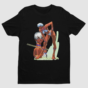Elena SF3: 2nd Impact Key Art Premium Unisex T-shirt | Gifts for Him, Her, Street Fighter Game Lovers and Collectors