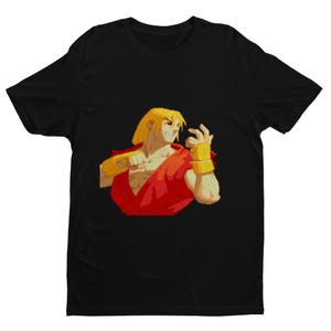 Street Fighter Alpha 2 Ken Portrait T-shirt: Unisex Game Fan Apparel