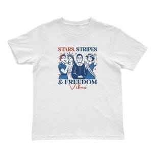 Girls Will be Girls Shirt, Patriotic Feminist 4th of July Tee, Strong American Women T-Shirt, Independence Day Gift for Her