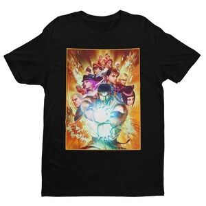 ウルトラストリートファイター4 プレミアムユニセックスTシャツ | カバーアート | 男性、女性、SFゲームファン、コレクターへのギフト