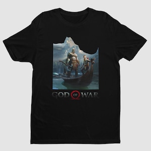 God of War 2018 T Shirt | Kratos and Atreus Key Art | Special Gifts for Him, Her, Husband, Dad, Gamer, Game Collector, GOW Ragnarok | Unisex