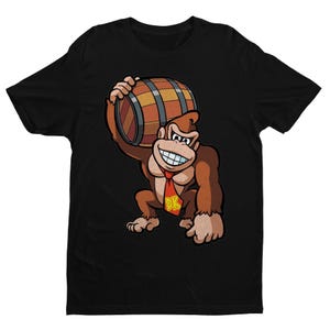 Donkey Kong T-Shirt: Barrel Character Art, Game Fan Gift