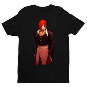 Iori Yagami Promo KOF98 Premium Unisex T-shirt | Character Art | Gifts for Him, Her, Game Collectors and Arcade Game Fans