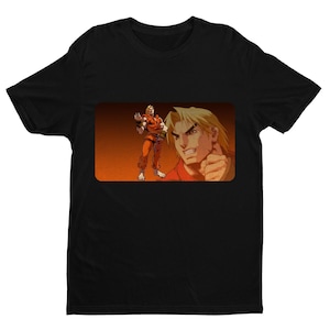 Ken Masters T-Shirt: Comic Street Fighter Art, Unisex Game Tee