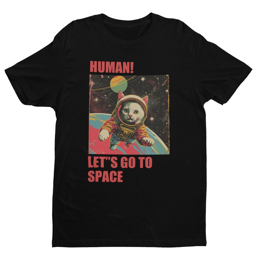 Cat Ufo T-Shirt Space Cat Graphic Tee