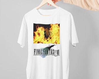 Sephiroth In Fire FFVII OG Premium Unisex T-shirt Exclusive Design  Gifts for Him, Her, Final Fantasy Fans and Collectors