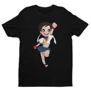 Chibi Sakura Ultra SF4 T-shirt: Street Fighter Character Art