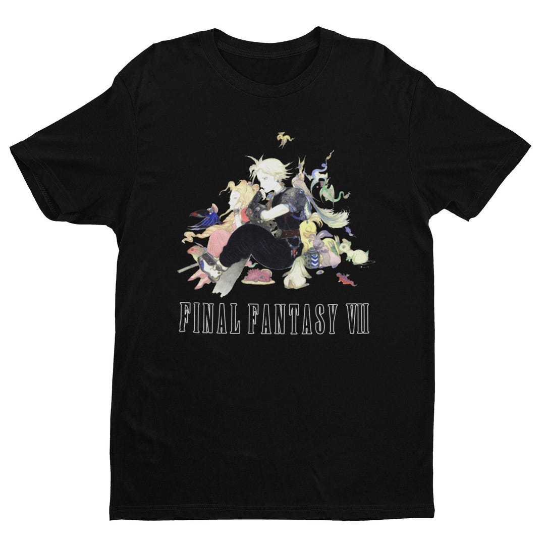 Final Fantasy VII T-shirt | Cloud & Aerith, Yoshitaka Amano Art - Etsy