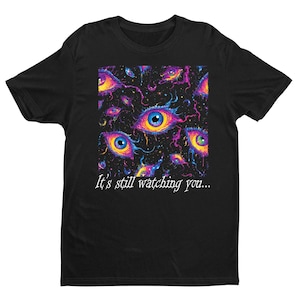 Glow in the Dark Monster Eyes Halloween Shirt: Spooky Graphic Tee