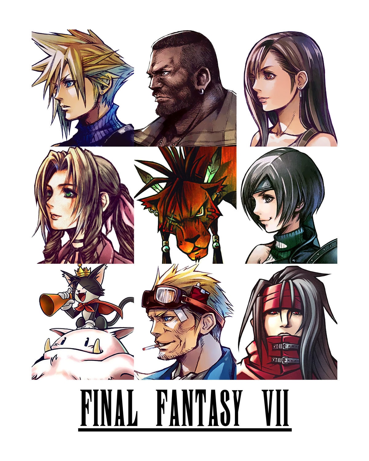 ファイナルファンタジー VII キャラクター キーアート